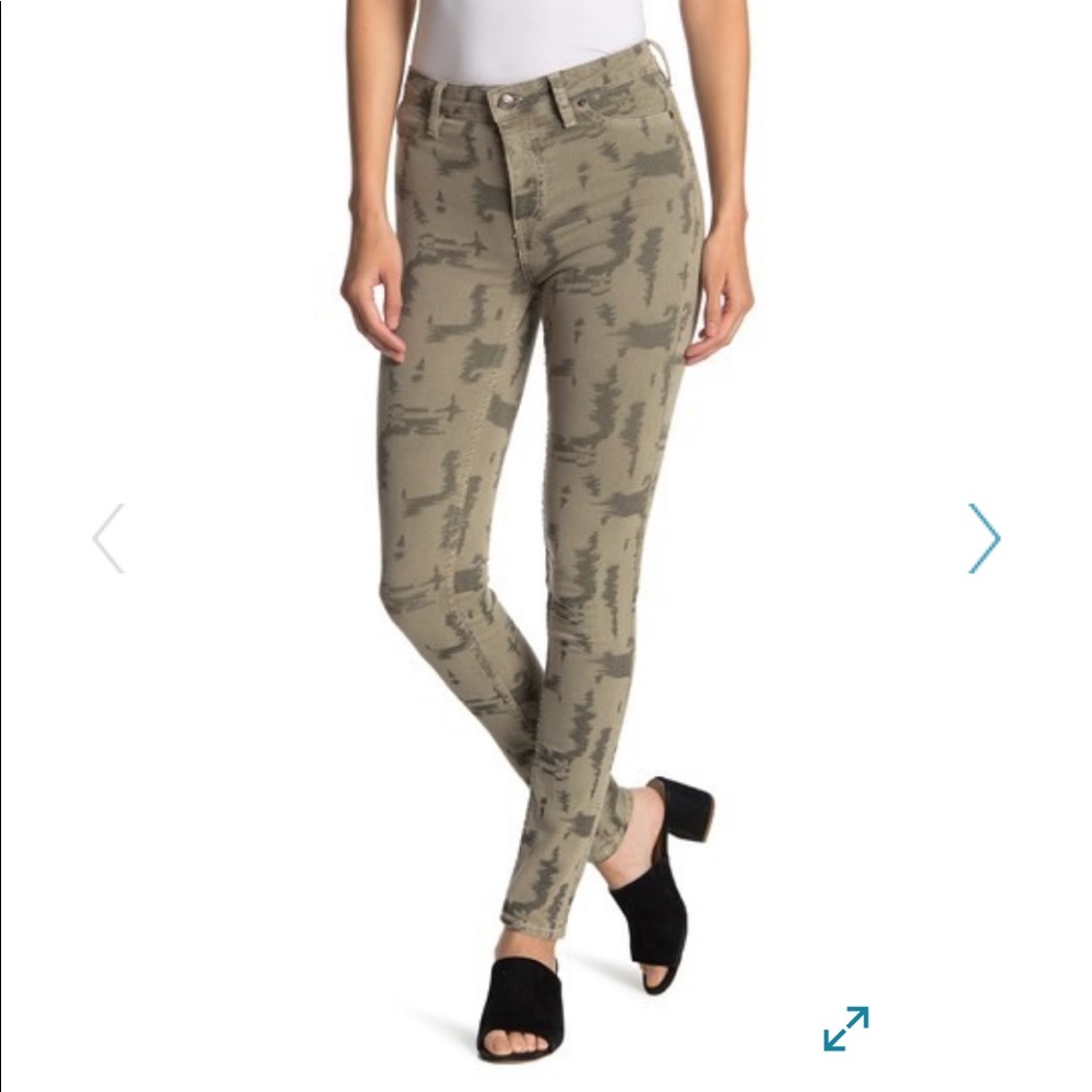 8.Free People Long Lean High Waist Denim Legging